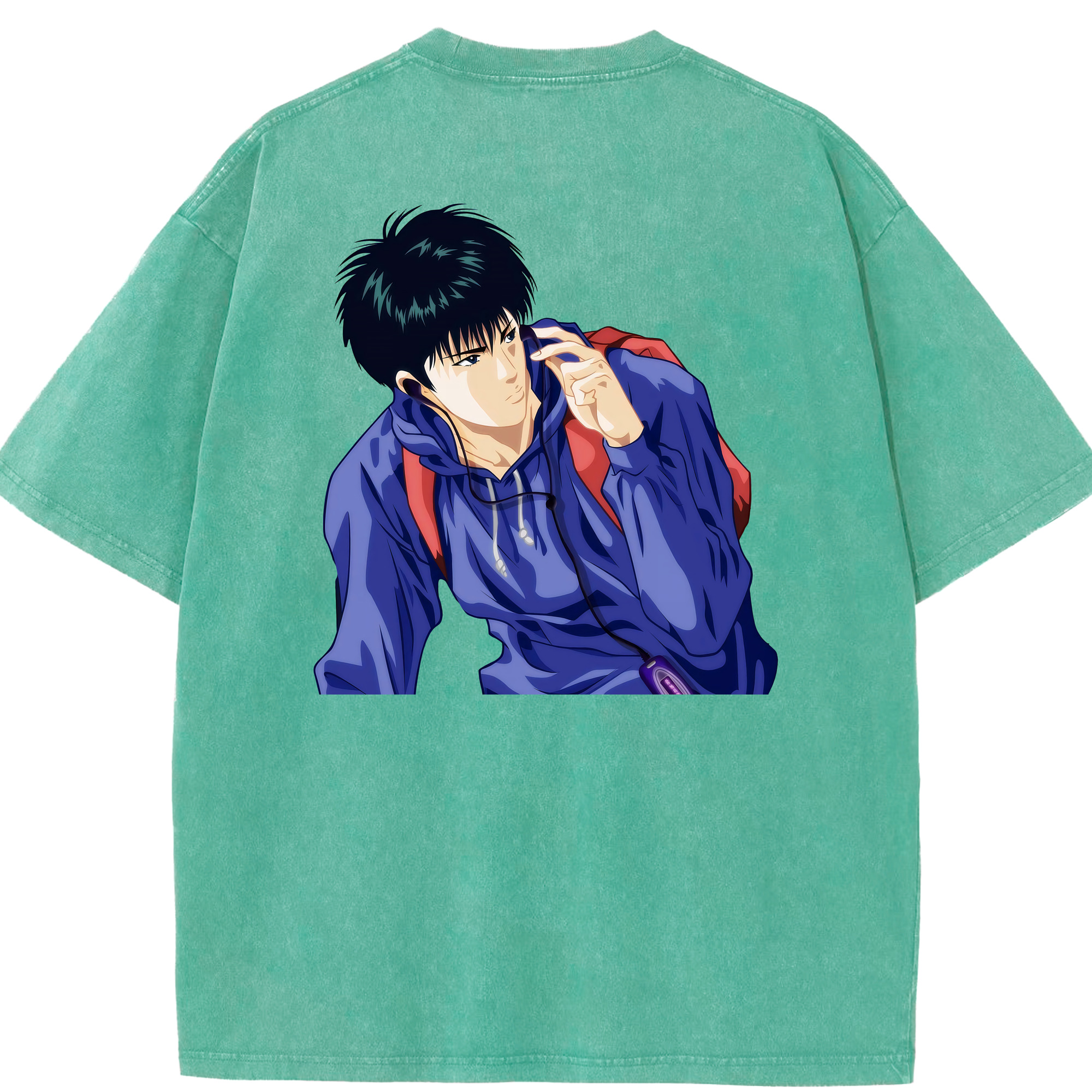 （画像用） SLAM DUNK／スラムダンク 綿100% ヴィンテージ風 半袖Tシャツ（背面プリント）